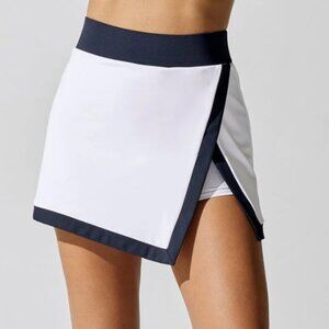 Michi | Rival Skirt with Shorts - Color White/Deep Sea Navy | Size S